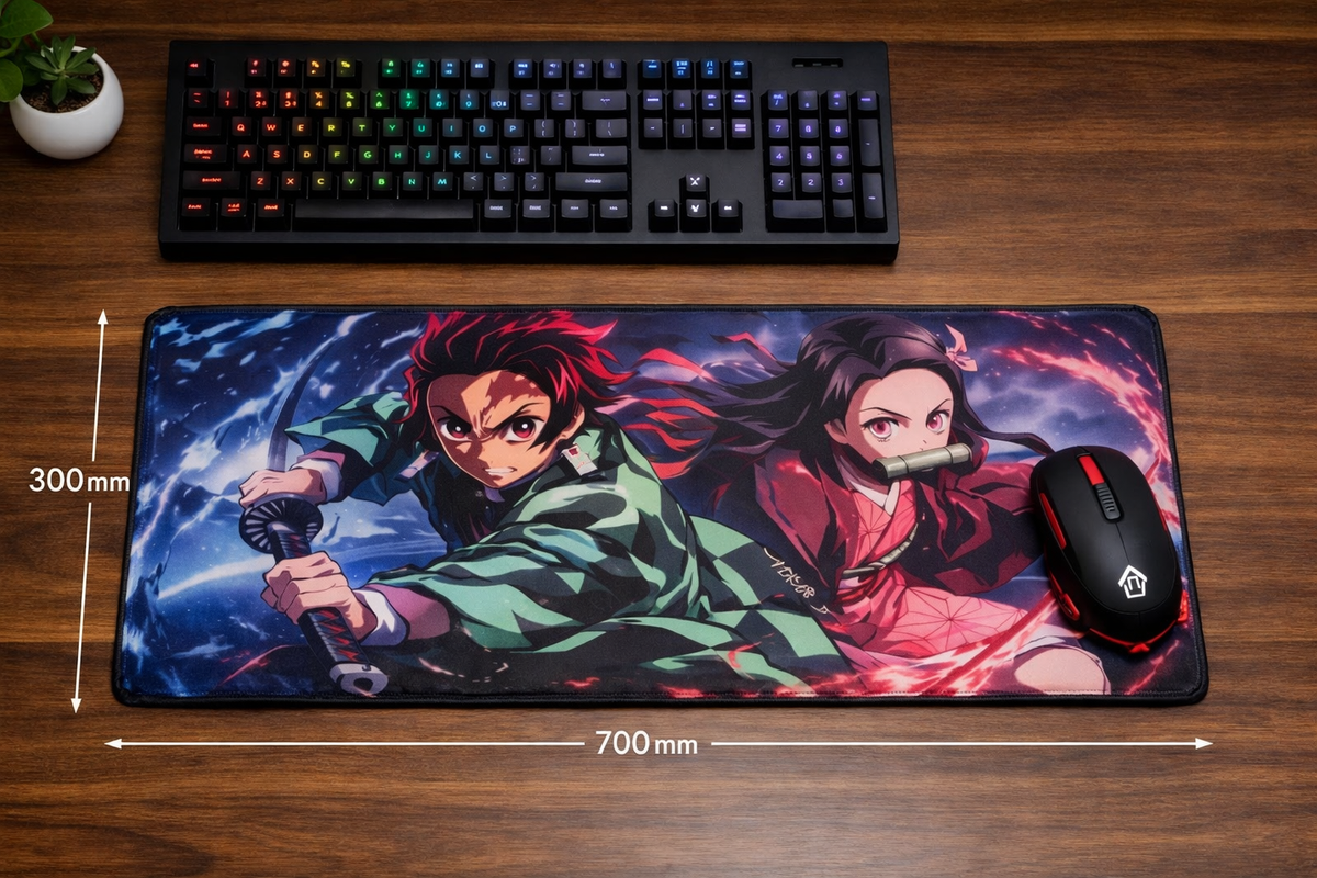Demon Slayer anime mouse pad #gaming #anime Extra large mouse pad 700 x 300